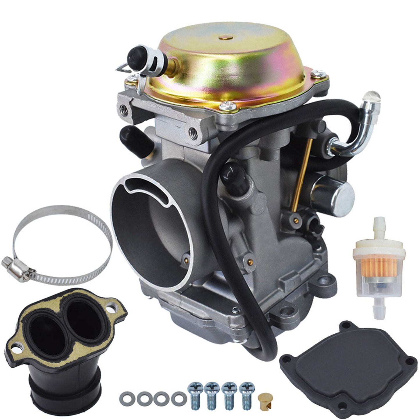 munirater Carburetor Carb Replacement for Polaris Sportsman 700 2002-2006 with Intake Manifold Adapter Boot