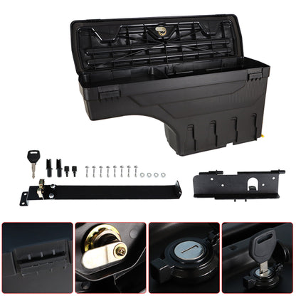 munirater Truck Bed Storage Box Tool Box Replacement for Toyota Tundra 2007-2020 Pickup Waterproof Rear Right Passenger Side