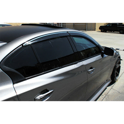 munirater Side Window Visor Vent Rain Guard Replacement for 2014-2021 Q50