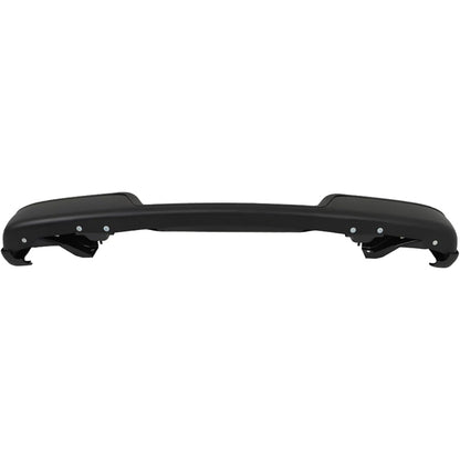 Black Rear Step Bumper for Chevrolet Express & GMC Savana 1996-2021, without Sensor Holes