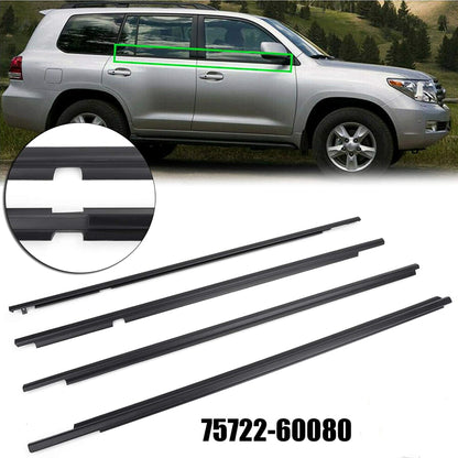 munirater Weatherstrip Window Moulding Trim Seal Belt Replacement for 2003-2009 Land Cruiser Prado and GX470