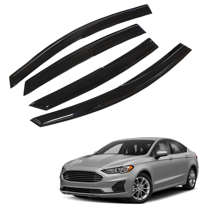 munirater Side Window Visor Vent Sun Rain Guard Deflector Replacement for 2013-2020 Fusion