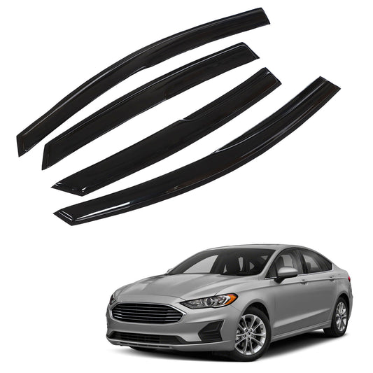 munirater Side Window Visor Vent Sun Rain Guard Deflector Replacement for 2013-2020 Fusion