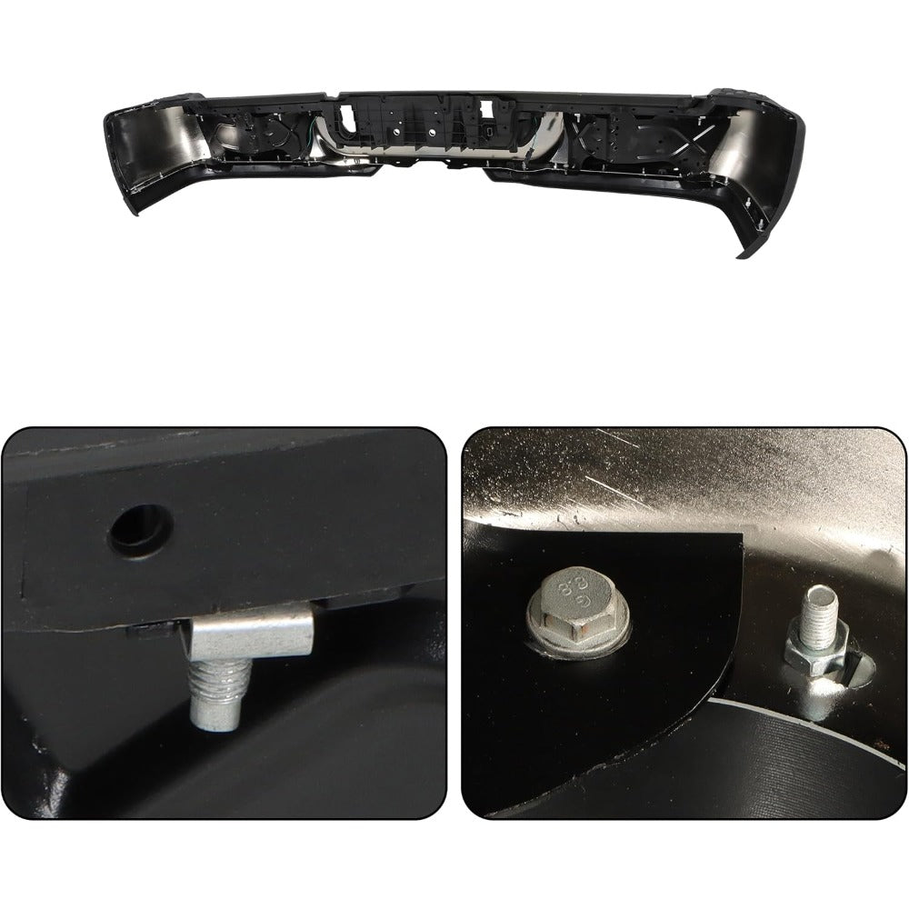 Chrome Rear Step Bumper for Ram 2500 / 3500 2019-2024, without Sensor or Light Openings, 68451162AA