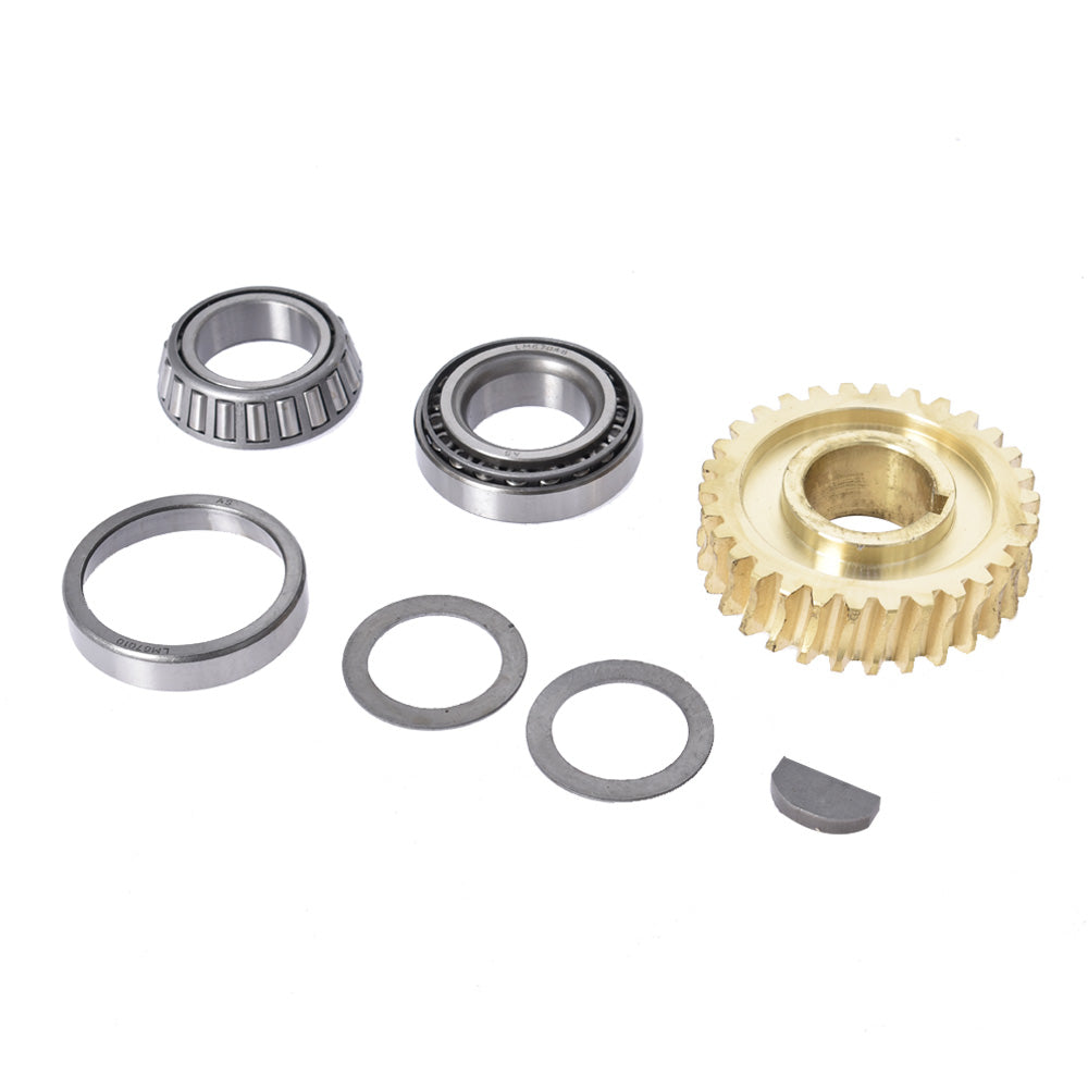 munirater Tine Shaft Gear Bearings Races Spacers Key Worm Gear Kit Replacement for MTD Troy Bilt Horse Tiller GW-11527 GW-1064 1064