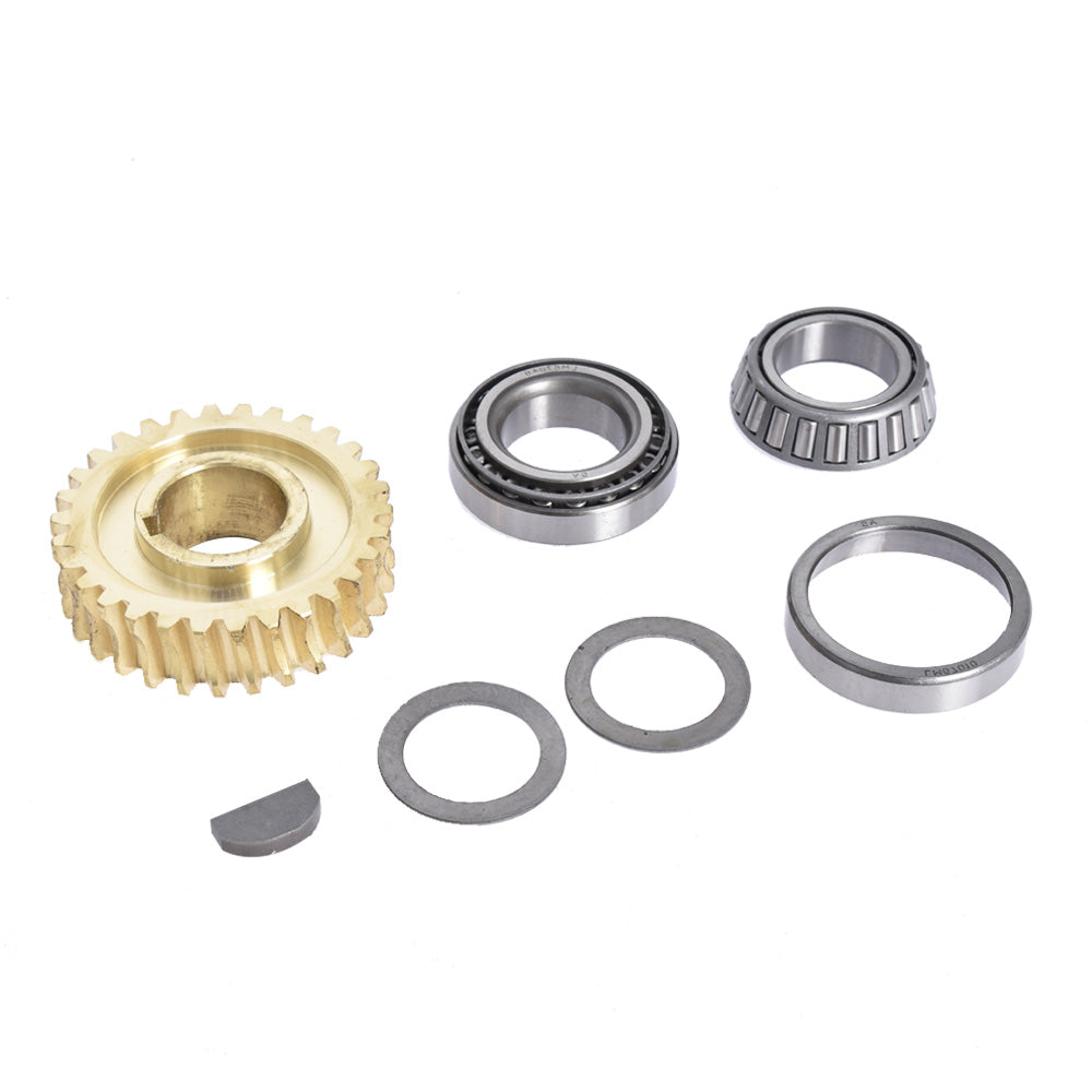 munirater Tine Shaft Gear Bearings Races Spacers Key Worm Gear Kit Replacement for MTD Troy Bilt Horse Tiller GW-11527 GW-1064 1064
