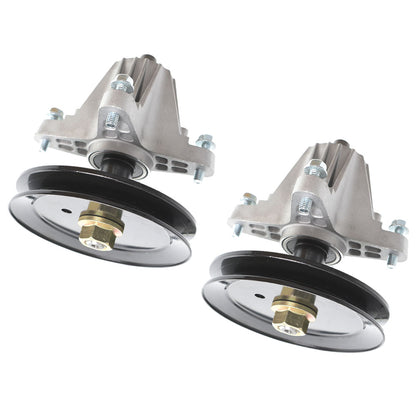 2-Pack Spindle Assembly W/Pulley Replacement for Troy Bilt Tb42 Pony Bronco Tb42 7-Speed