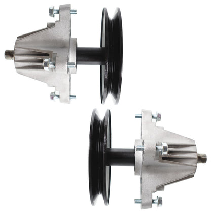 2-Pack Spindle Assembly W/Pulley Replacement for Troy Bilt Tb42 Pony Bronco Tb42 7-Speed