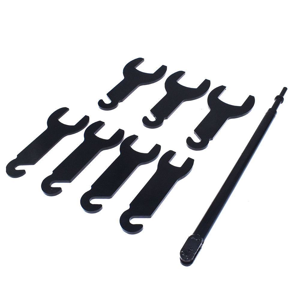 munirater Pneumatic Fan Clutch Wrench Set Removal Tool Fan Clutch Removal Tool Kit 7/8in 32mm 36mm 40mm 47mm 1-7/8in and 2in 43300