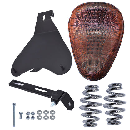 munirater Motocycle Brown Spring Seat with Seat Base Replacement for Honda Shadow Spirit ACE VT 1100 750