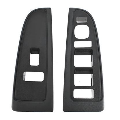 munirater Front Dark Gray Window Switch Trim Bezel Set Replacement for 2003-2007 Silverado Sierra 89045128 89045121