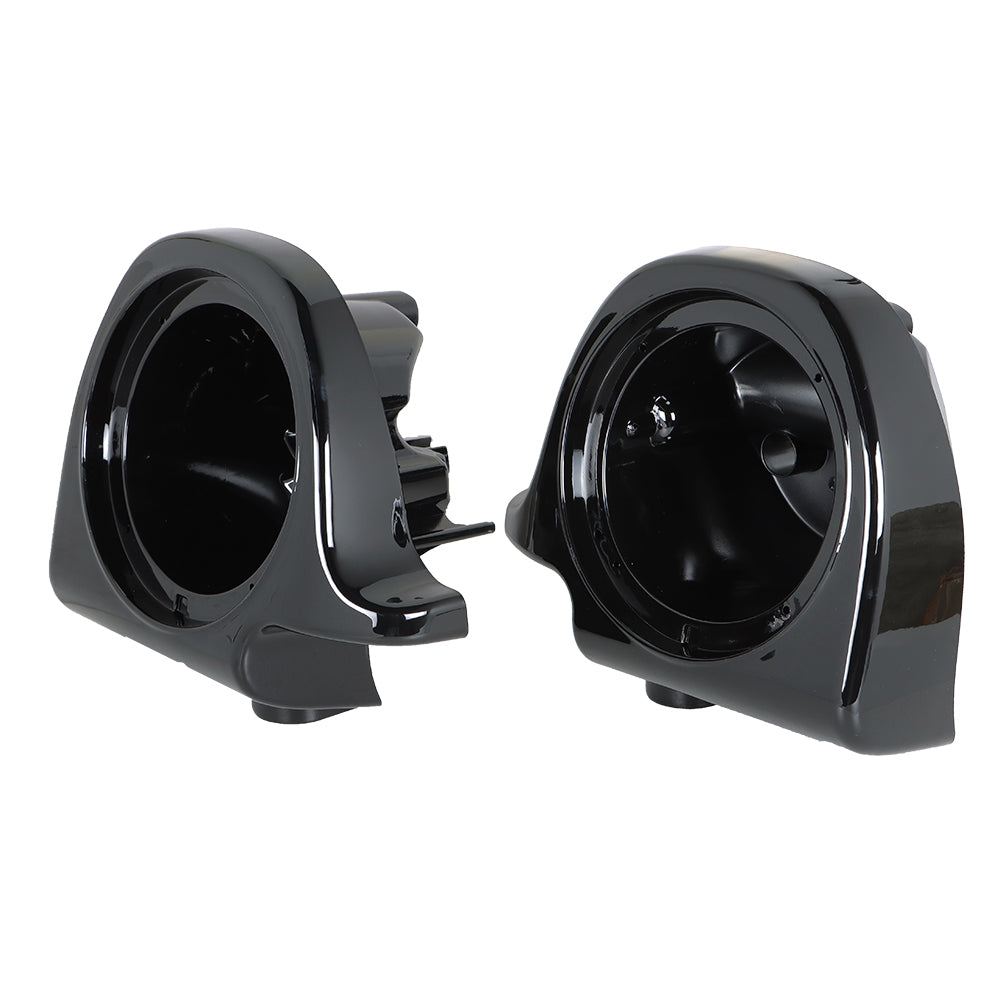 munirater 6.5Inch Motorcycle Audio Cover Speaker Pods Box Lower Fairing Vented Replacement for Touring Models 1983-2013