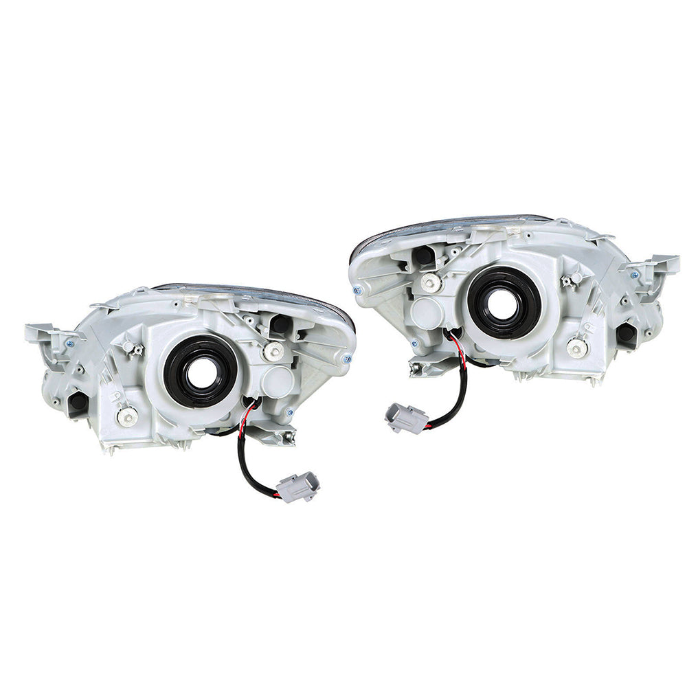 munirater Headlight For 2007-2011 Toyota Yaris Sedan Halogen Clear Lens Left and Right 2Pc