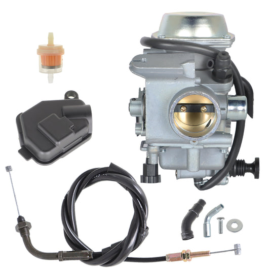 Carburetor with Throttle Cable Replacement for Honda Fourtrax 300 / Fourtrax 350 / Foreman 450 / Foreman 400 / Rancher 350