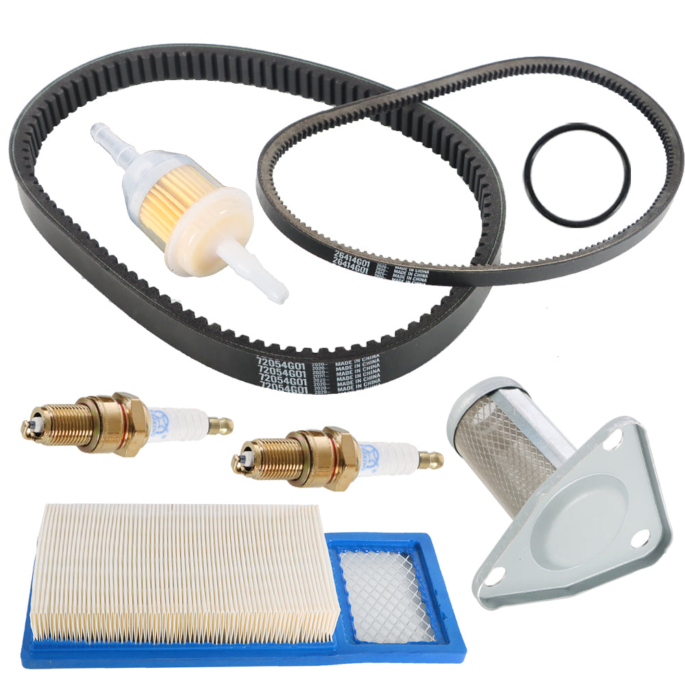 munirater Golf Cart Tune Up Kit with Oil Filter Drive and Starter Belt Replacement for 1994-2005 EZGO TXT Gas Golf Cart