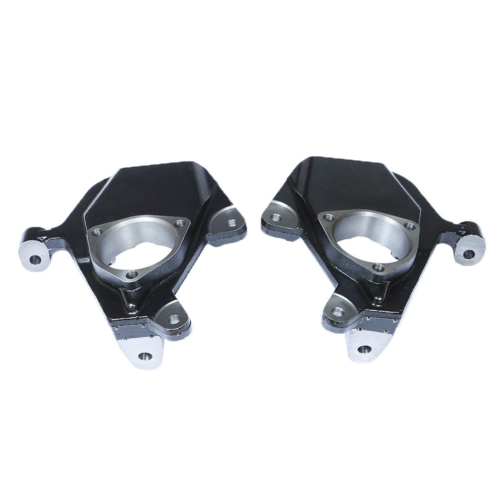 Pair of 2-Inch Front Drop Lowering Spindles Replacement for 99-06 Silverado Sierra 1500 2WD