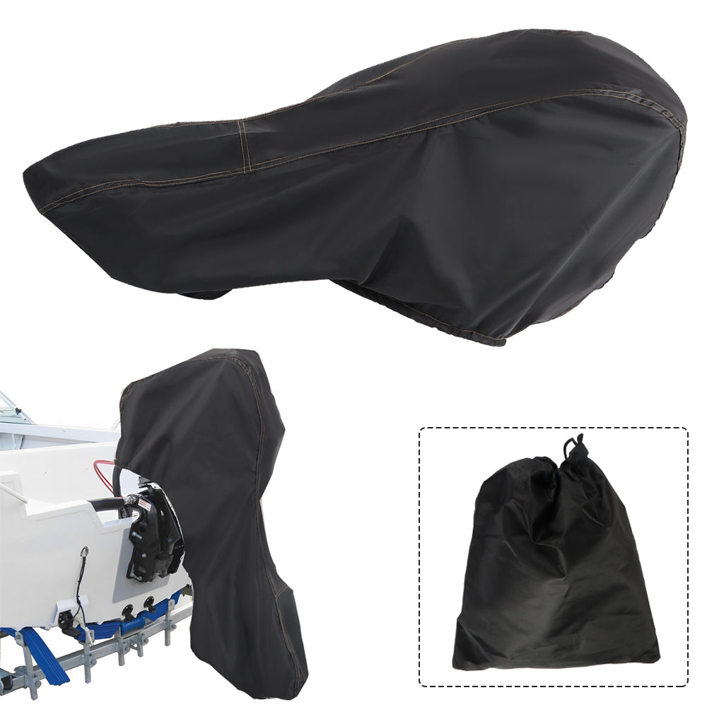 munirater Outboard Boat Motor Cover with 600D Heavy Duty Oxford Fabric + Extra Coating Outboard Engine Covers Replacement for 175-225 HP Motors