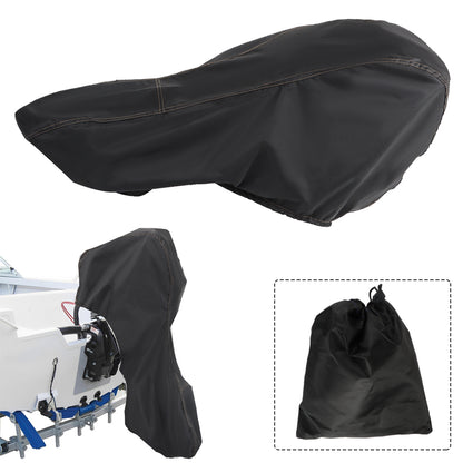 munirater Outboard Boat Motor Cover with 600D Heavy Duty Oxford Fabric + Extra Coating Outboard Engine Covers Replacement for 175-225 HP Motors