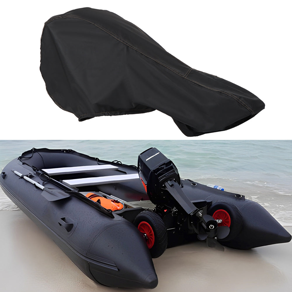 munirater Outboard Boat Motor Cover with 600D Heavy Duty Oxford Fabric + Extra Coating Outboard Engine Covers Replacement for 175-225 HP Motors