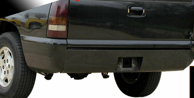 munirater Rear Bumper Roll Pan Primed Steel Fleetside Replacement for 1999-2007 Silverado/Sierra