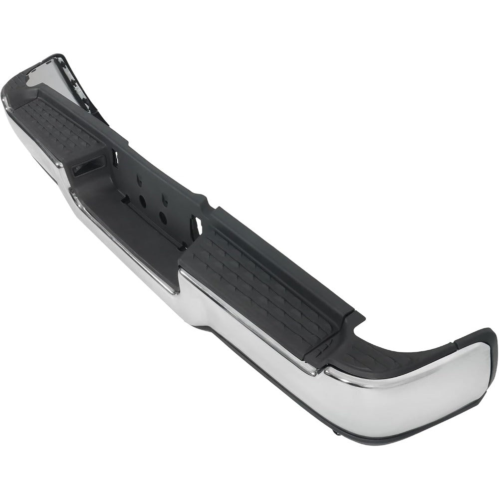 Chrome Rear Step Bumper for Ram 2500 2019-2024, with Sensor Holes, without Light Openings, CH1103184