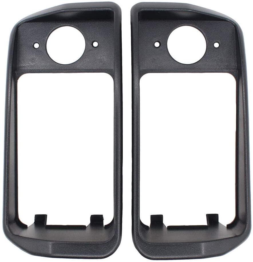 munirater Headlight Bezels Replacement for Club Car Golf Cart DS 1993 - Up Black 1016880 1016879