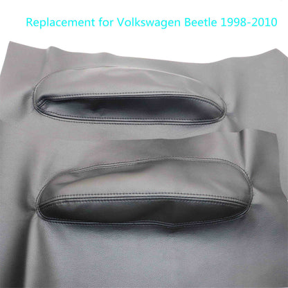 munirater 2Pcs Car Door Panel Black Leather Insert Cards Replacement for Beetle 1998-2010