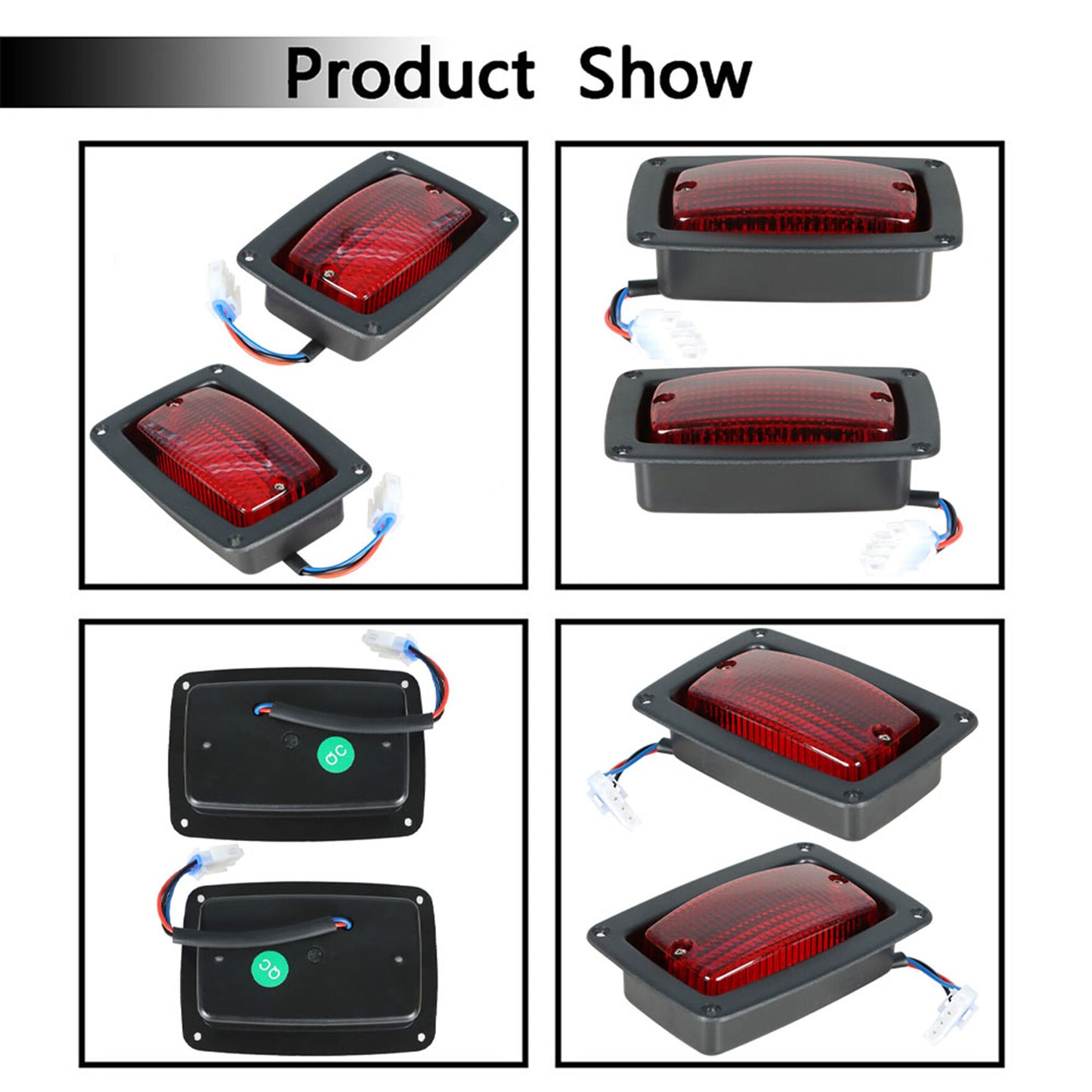 munirater 2 - Pack Golf Cart LED Rear Tail Light Replacement for Club Car DS 1982 - Up Golf Cart Models 1017035