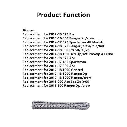 munirater For Polaris 2014-2018 Rzr 900 1000 Camshaft Timing Chain Ranger 570 3222196