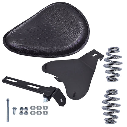 munirater Motocycle Black Spring Seat with Seat Base Replacement for Honda Shadow Spirit ACE VT 1100 750