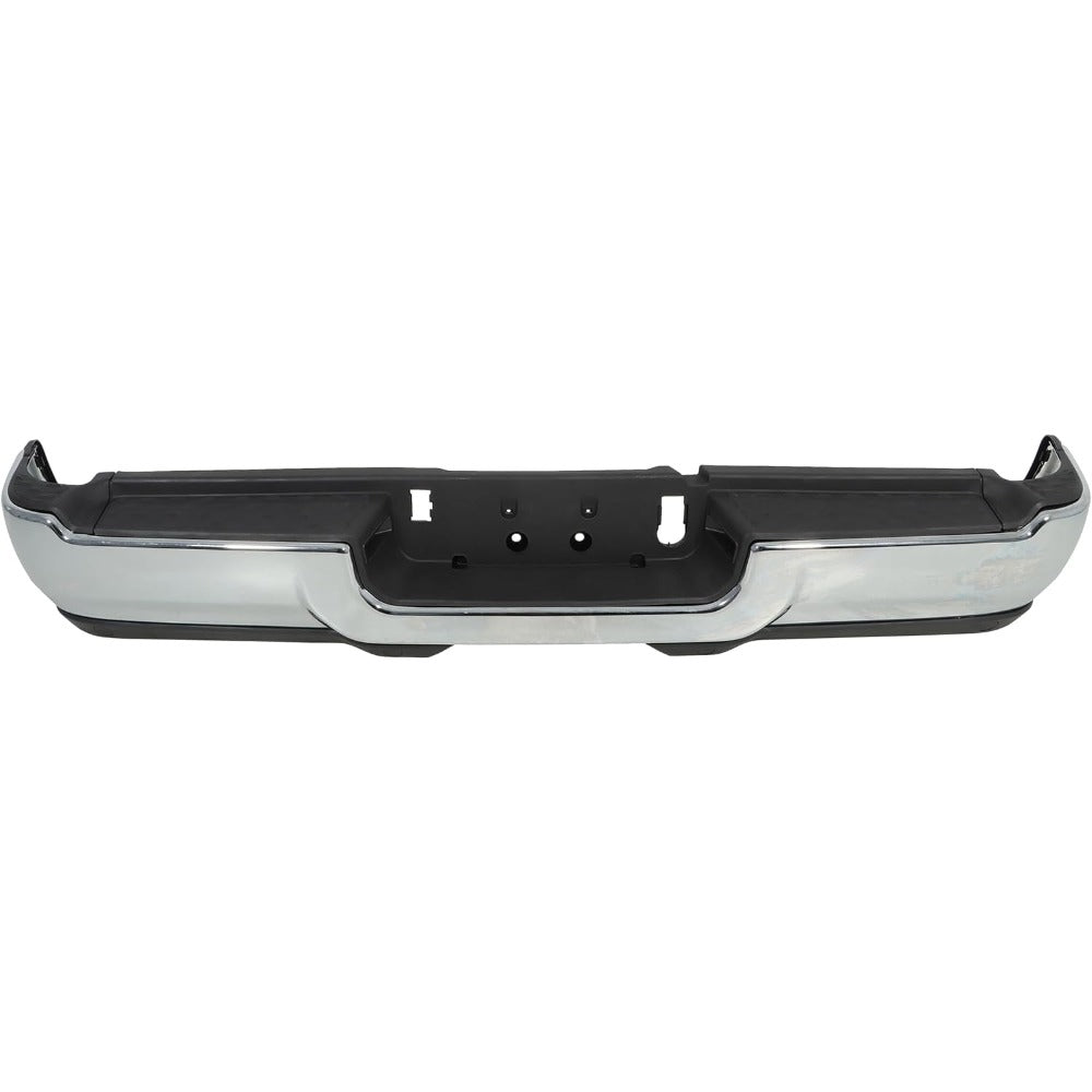 Chrome Rear Step Bumper for Ram 2500 / 3500 2019-2024, without Sensor or Light Openings, 68451162AA