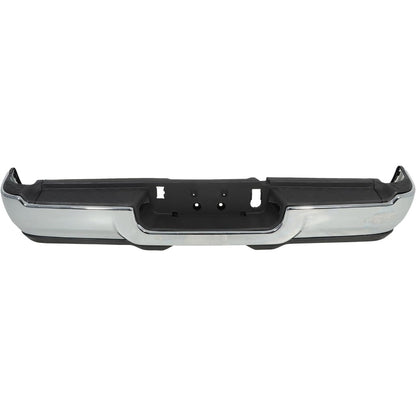 Chrome Rear Step Bumper for Ram 2500 / 3500 2019-2024, without Sensor or Light Openings, 68451162AA