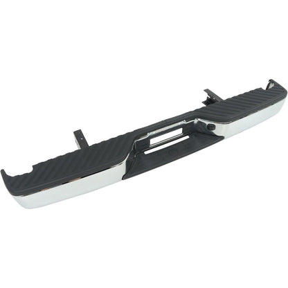 Chrome Steel Rear Step Bumper for Nissan Titan 2004-2015, NI1103109