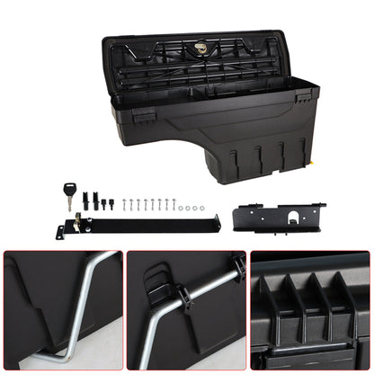 munirater Truck Bed Storage Box Tool Box Replacement for Toyota Tundra 2007-2020 Pickup Waterproof Rear Driver and Passenger Side 2-Pack Set