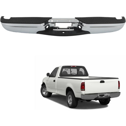 Chrome Rear Step Bumper for Ford F-150 1997-2003, FO1103101