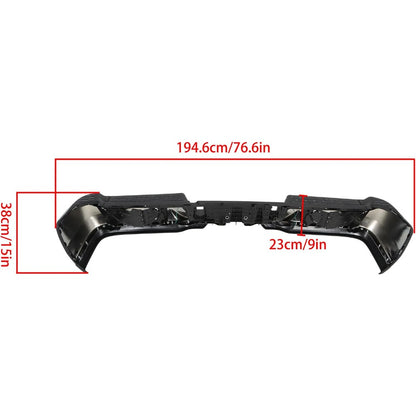 Chrome Rear Step Bumper for Ram 2500 / 3500 2019-2024, without Sensor or Light Openings, 68451162AA