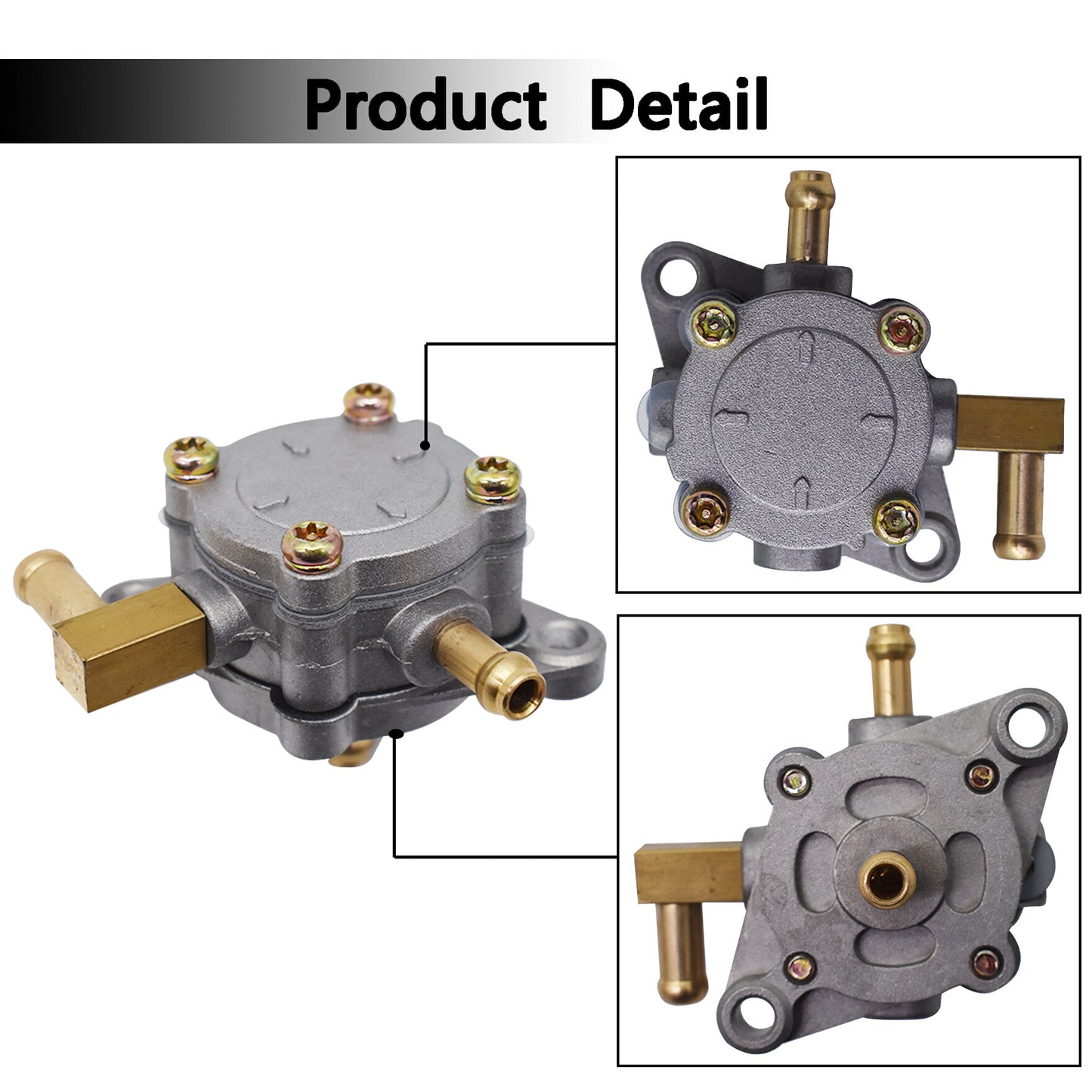 munirater Fuel Pump Replacement for 1979-1989 Yamaha Golf Cart G1 G3 J10-24410 - 03