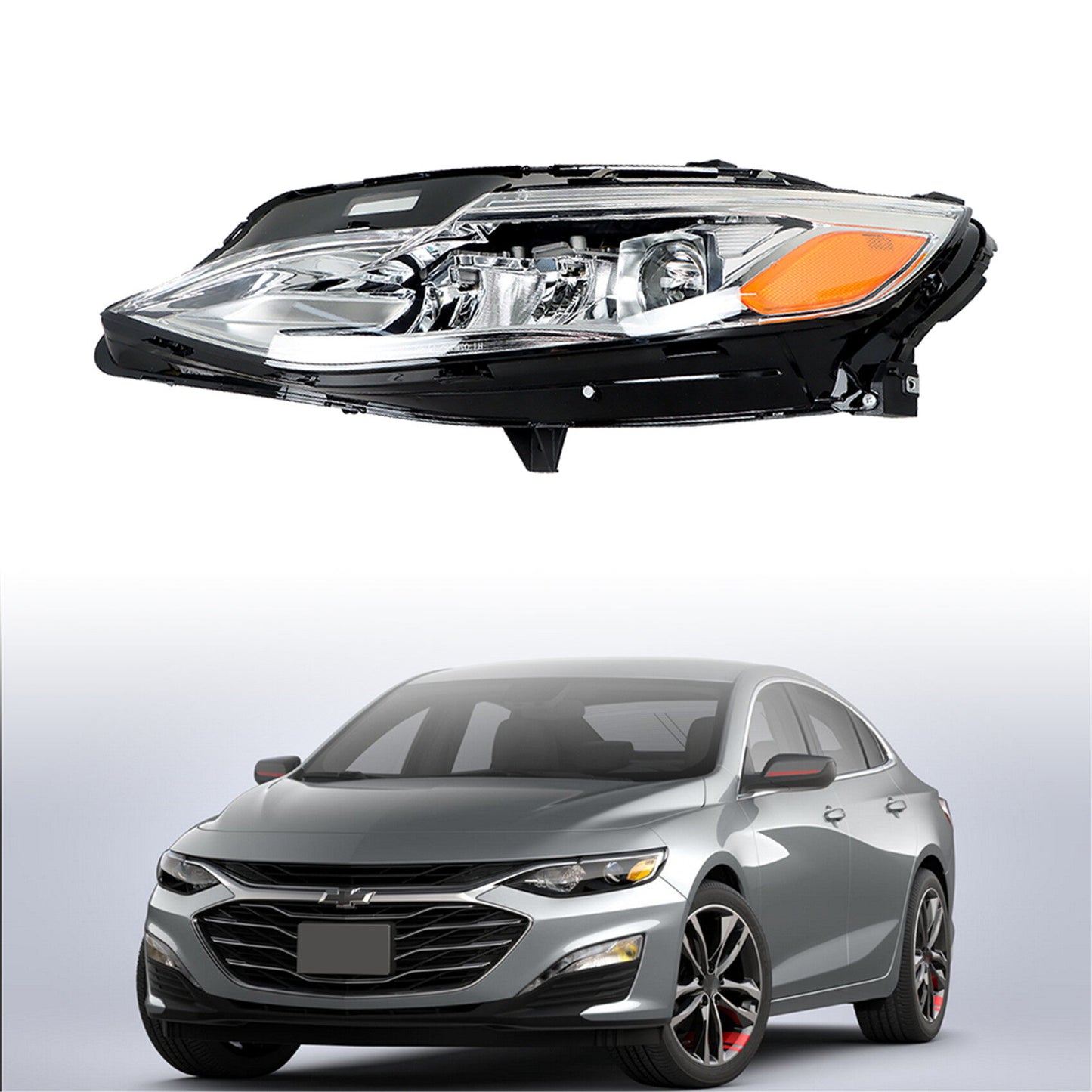 munirater 2-Pack Headlights Assembly LED Headlamps Replacement for 2019 2020 2021 2022 Malibu Premier Driver Side