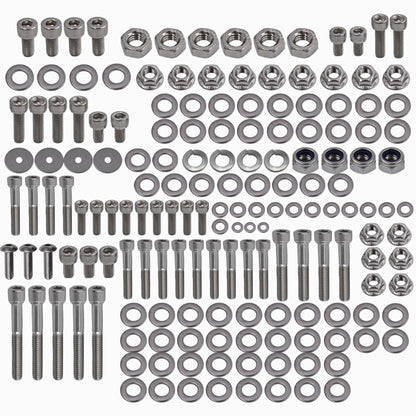 munirater 667 Piece Polished Stainless Steel Bolt Screw Kit Replacement for 1987-2006 YFZ350 Banshee