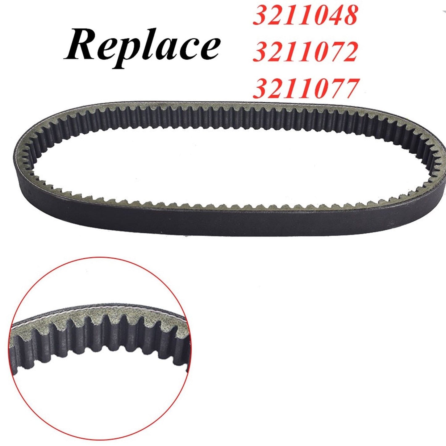 Drive Belt Replacement for Polaris ATV Trail Boss 330 2003-2013 3211048, 3211072, 3211077