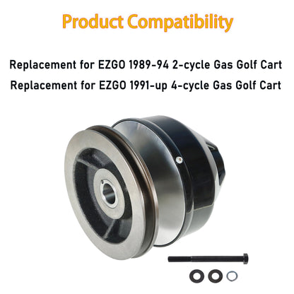 munirater Golf Cart Primary Driven Clutch Replacement for 1989 - Up EZGO Gas Golf Cart 23817 - G1