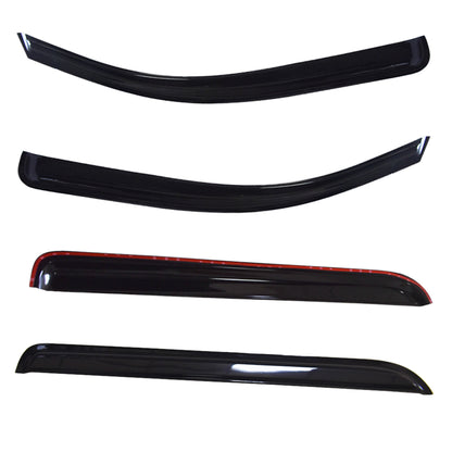 munirater Side Window Visors Rain Guard Wind Vent Shade Deflector Replacement for 2014-2018 Silverado Sierra