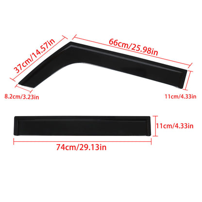 munirater Side Window Visor Vent Sun Rain Guard Deflector Replacement for 2018-2021 Wrangler JL Unlimited