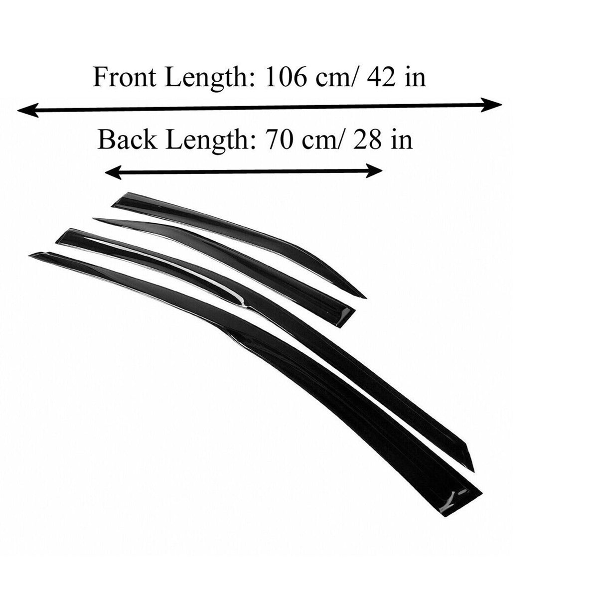 munirater Side Window Visor Vent Rain Guard Deflector Replacement for 2012-2017 Toyota Camry