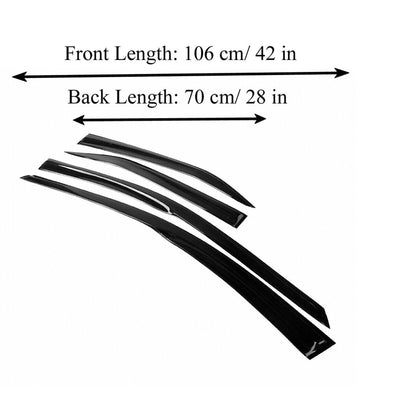munirater Side Window Visor Vent Rain Guard Deflector Replacement for 2012-2017 Toyota Camry