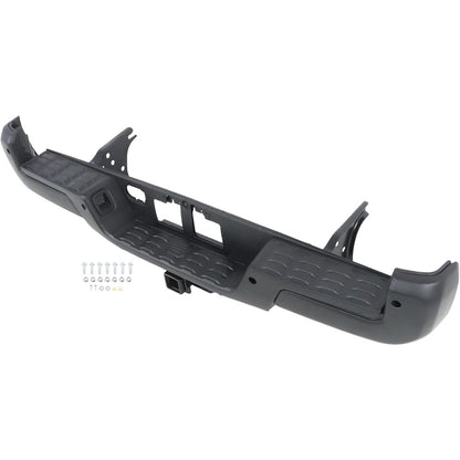 Black Steel Rear Step Bumper for Toyota Tacoma 2016-2023, TO1103134