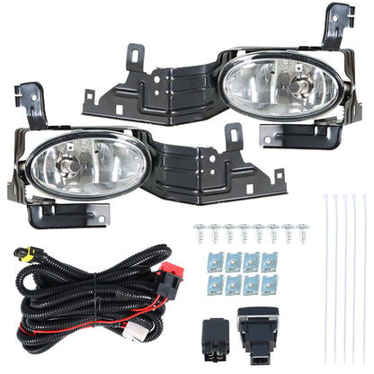 munirater 2-Pack Front Bumper Fog Light Assembly with Switch Wiring Kit Replacement for 2011-2012 Honda Accord Sedan