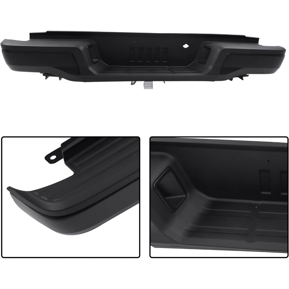 Black Steel Rear Step Bumper for Ford Ranger 2019-2023, FO1103225