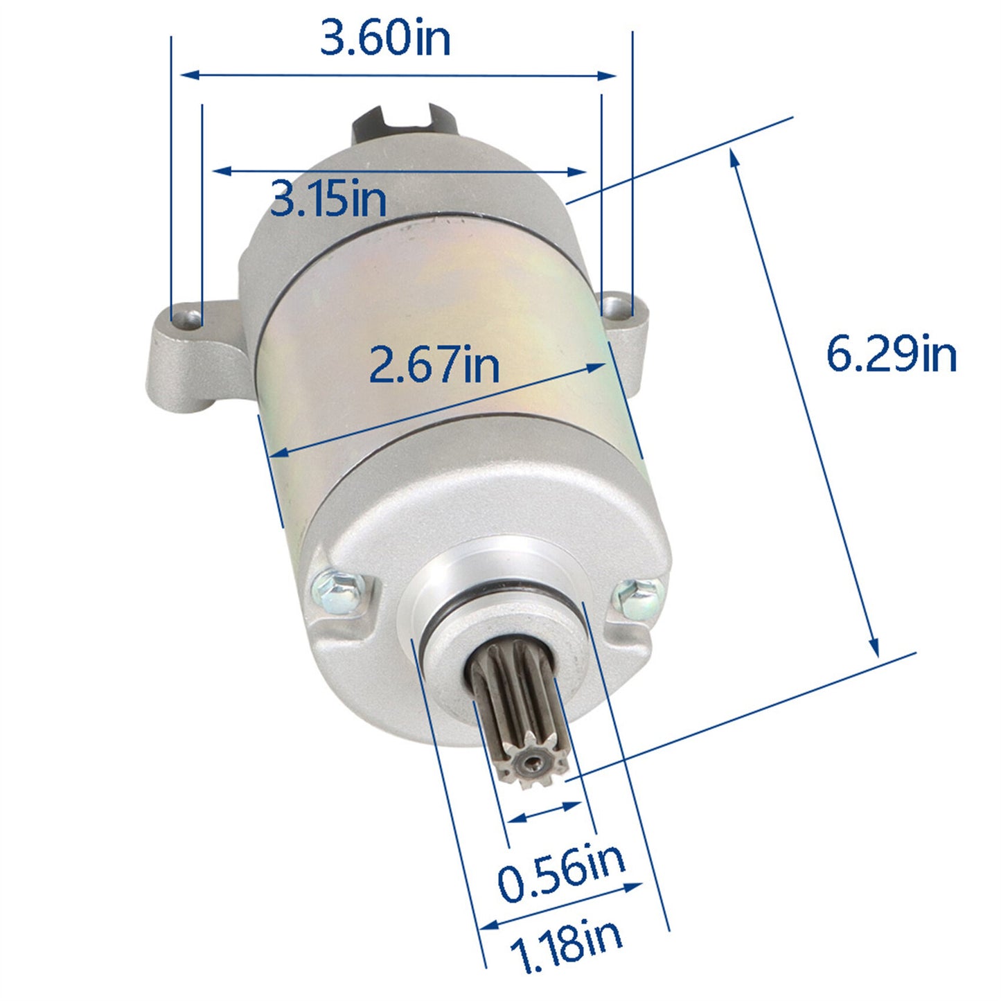 munirater Silver Starter Replacement for Kodiak 700 YFM700 2016-2021 28P-81890-01-00