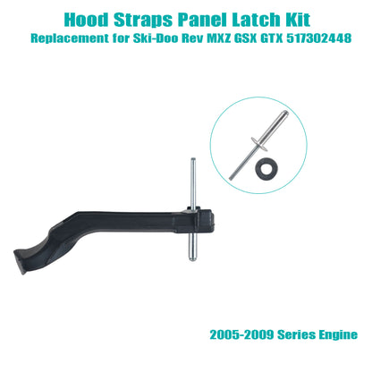 munirater 4 Pack Hood Straps Panel Latch Kit Replacement for Ski - Doo REV MXZ GSX GTX OEM 517302448